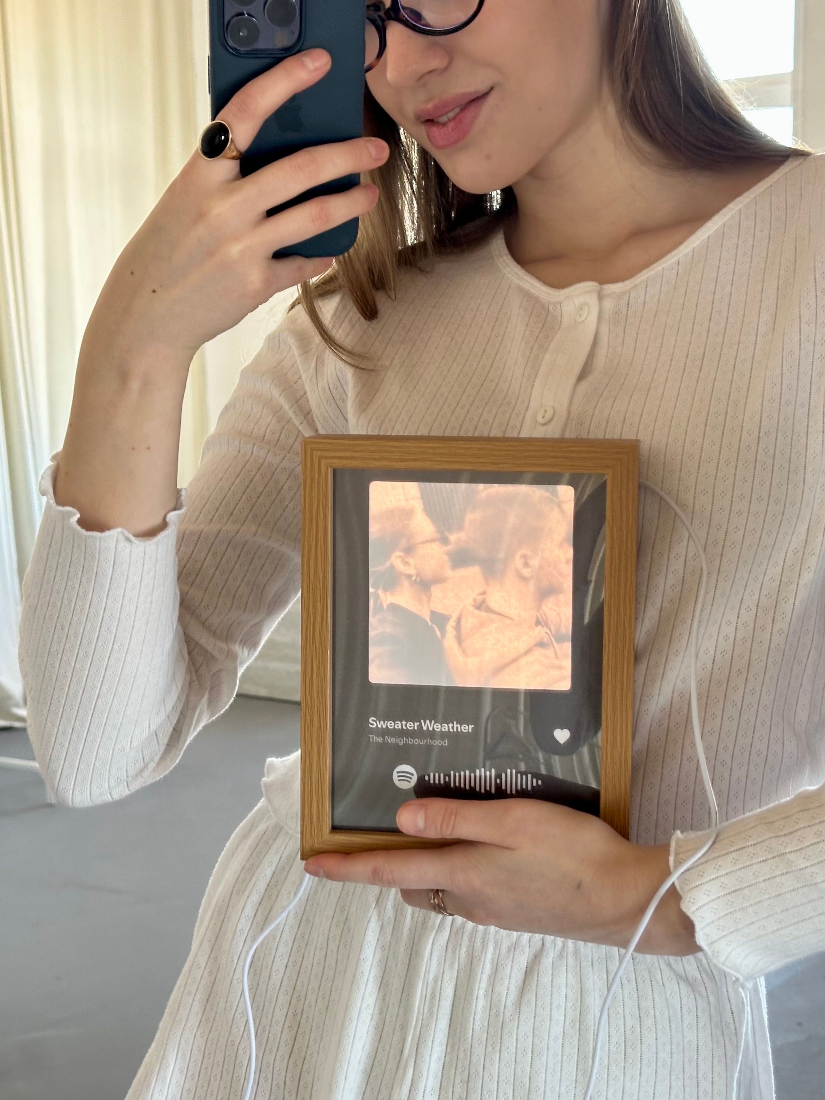 Нічник-фоторамка | музична обкладинка | варіант оформлення №3