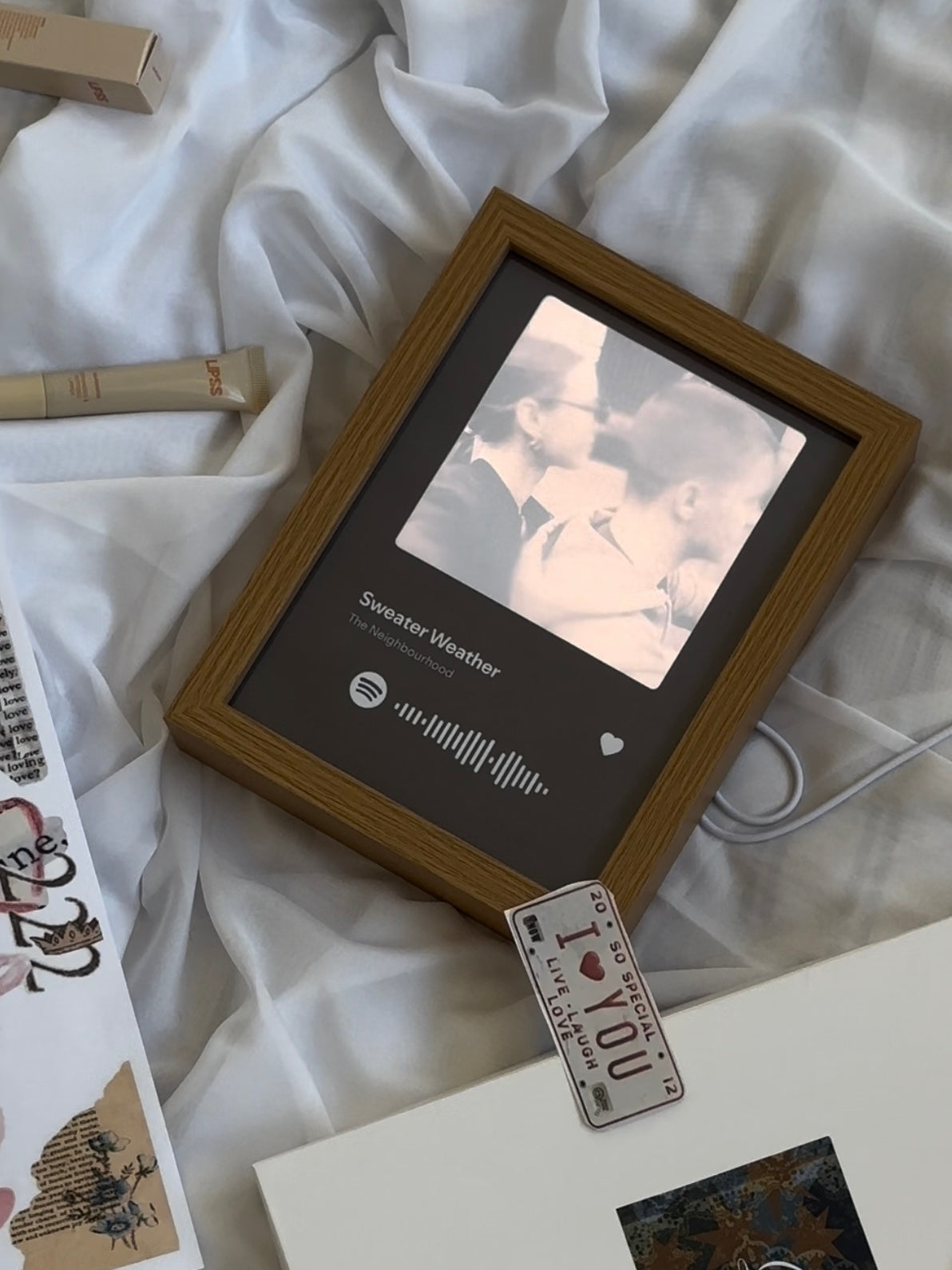 Нічник-фоторамка | музична обкладинка | варіант оформлення №3